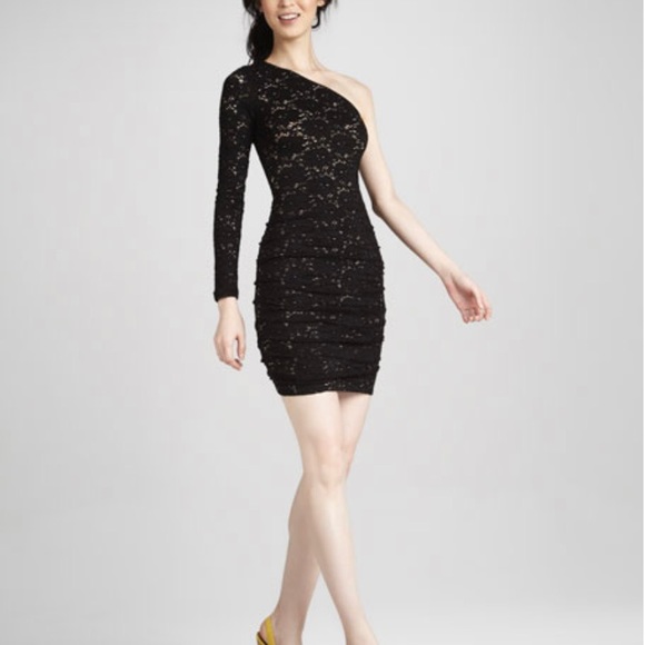 🖤🖤 BCBG STRETCH LACE BODYCON COCKTAIL DRESS - Picture 2 of 10